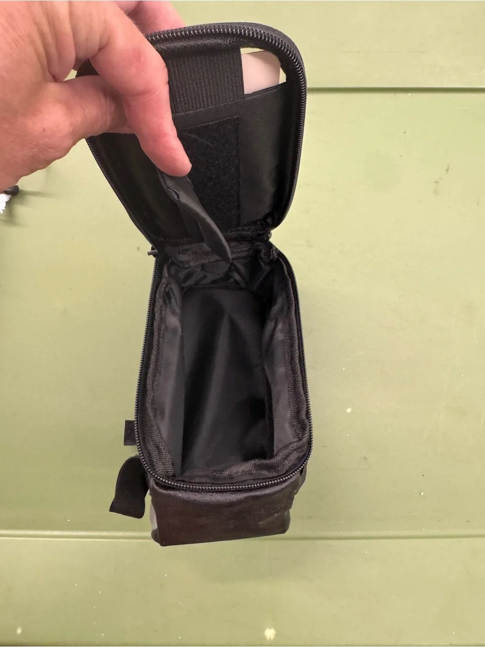 Black Bike Handlebar Phone Pouch with Touchscreen Window